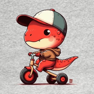 Dino Trike Graphic Tee | Adventure Baby T-Rex T-Shirt